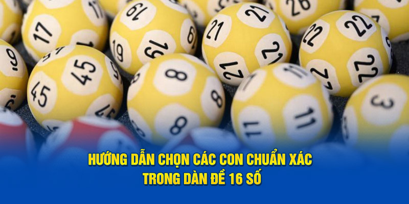 Hướng dẫn chọn các con chuẩn xác trong dàn đề 16 số